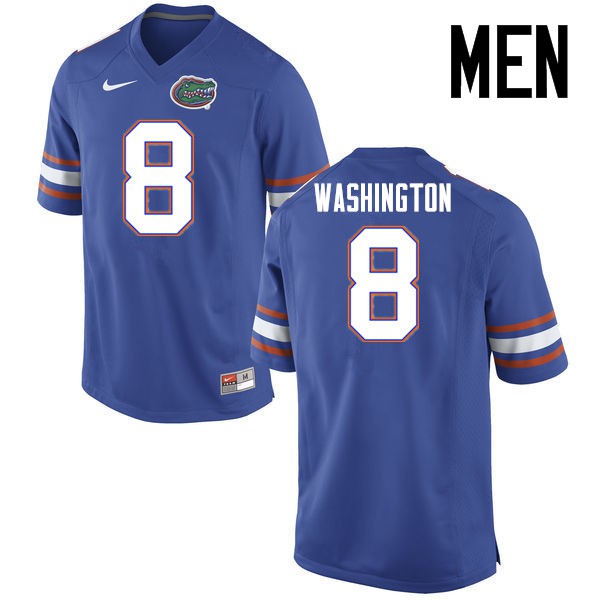 Florida Gators Men #8 Nick Washington College Football Jerseys Blue